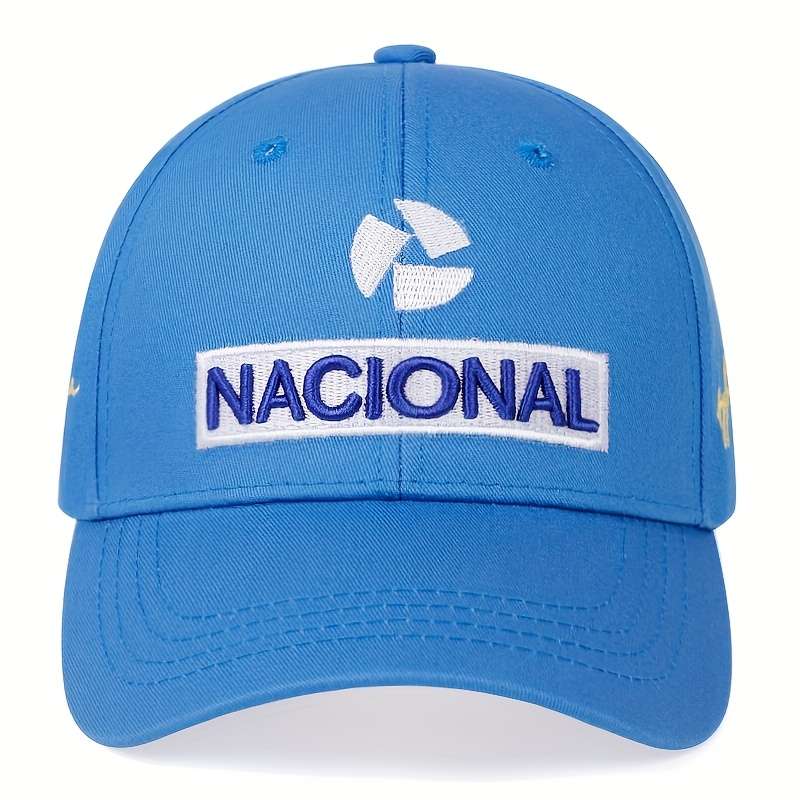 A Men'S NATIONAL Embroidered Baseball Cap Stylish And Adjustable Perfect