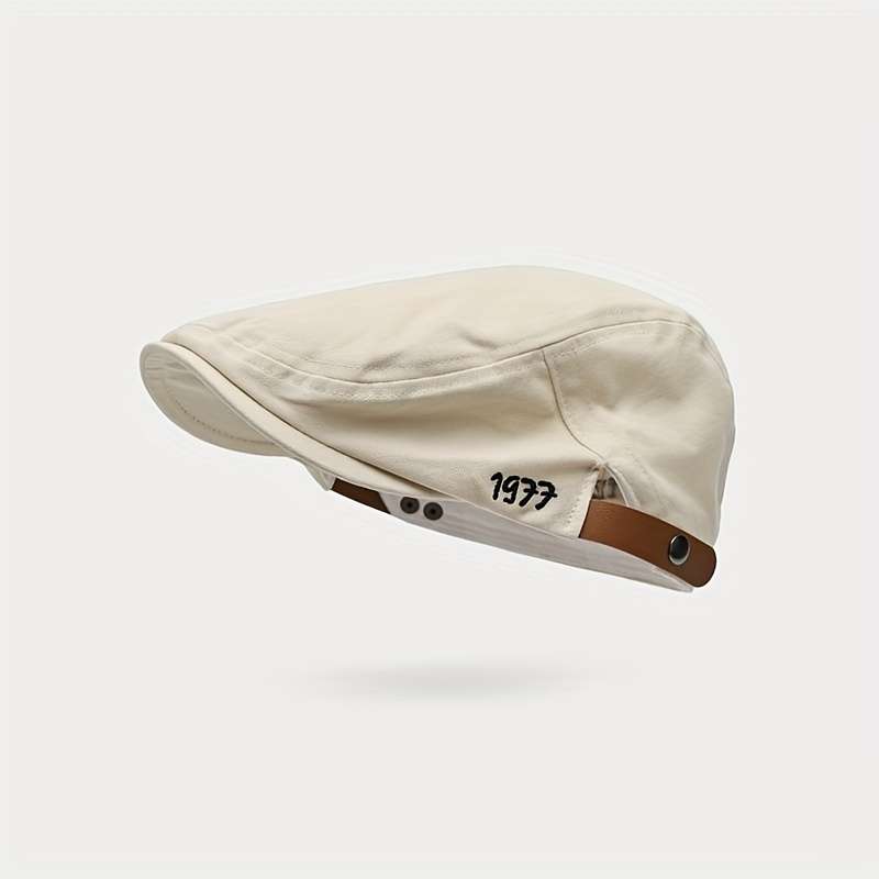 Japanese-Style Unisex Forward-Facing Hats With A Literary British Retro Design Perfect For Art