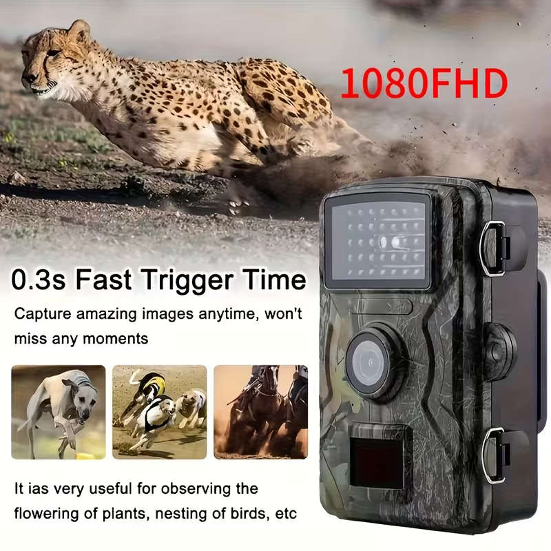 HD Outdoor Wildlife Camera with Built-in Screen Display