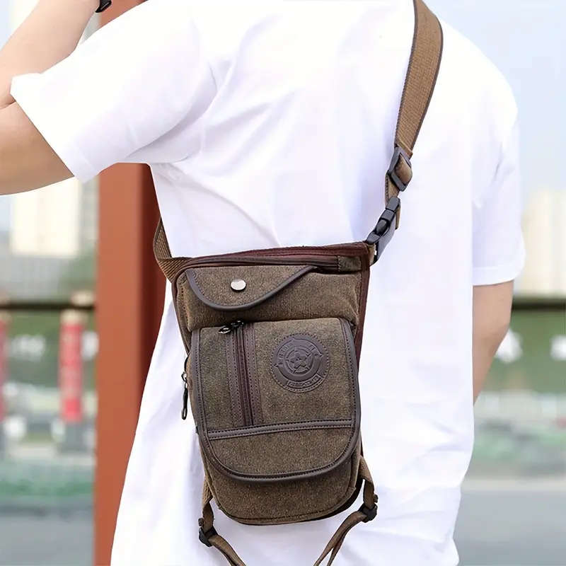 Men's Tactical Canvas Belt Bag