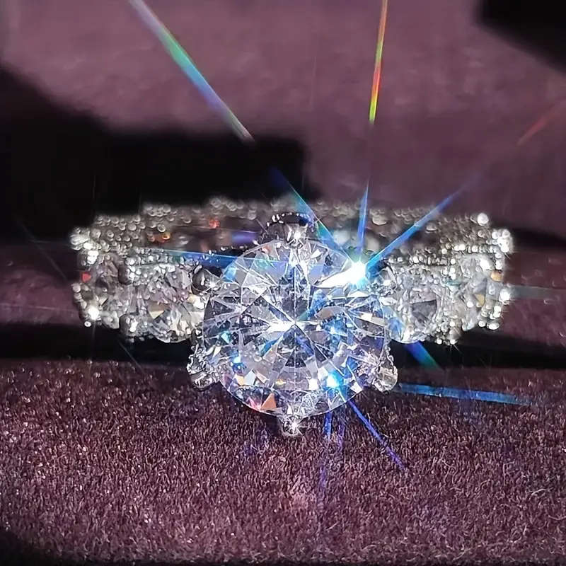 White Cubic Zirconia Ring