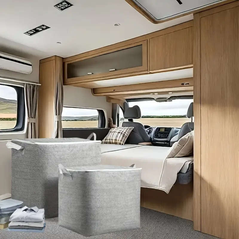 Collapsible Zippered Storage Bag - Durable, washable storage bag