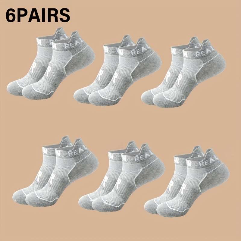 6 Pairs White One Size High Elastic Socks
