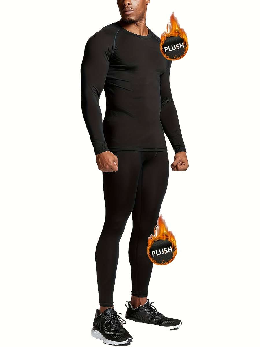 Thermal Underwear Color Black Sizexxl