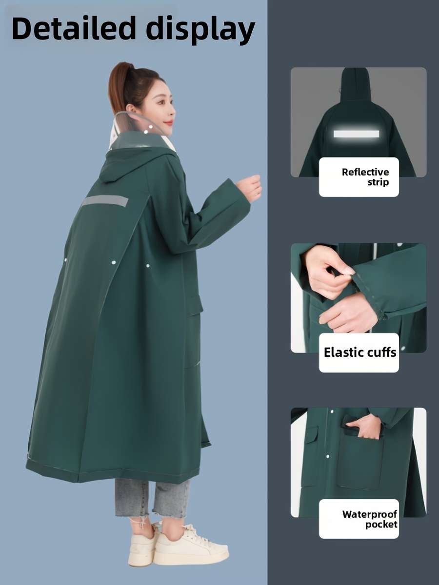 Raincoat White Size Asian L
