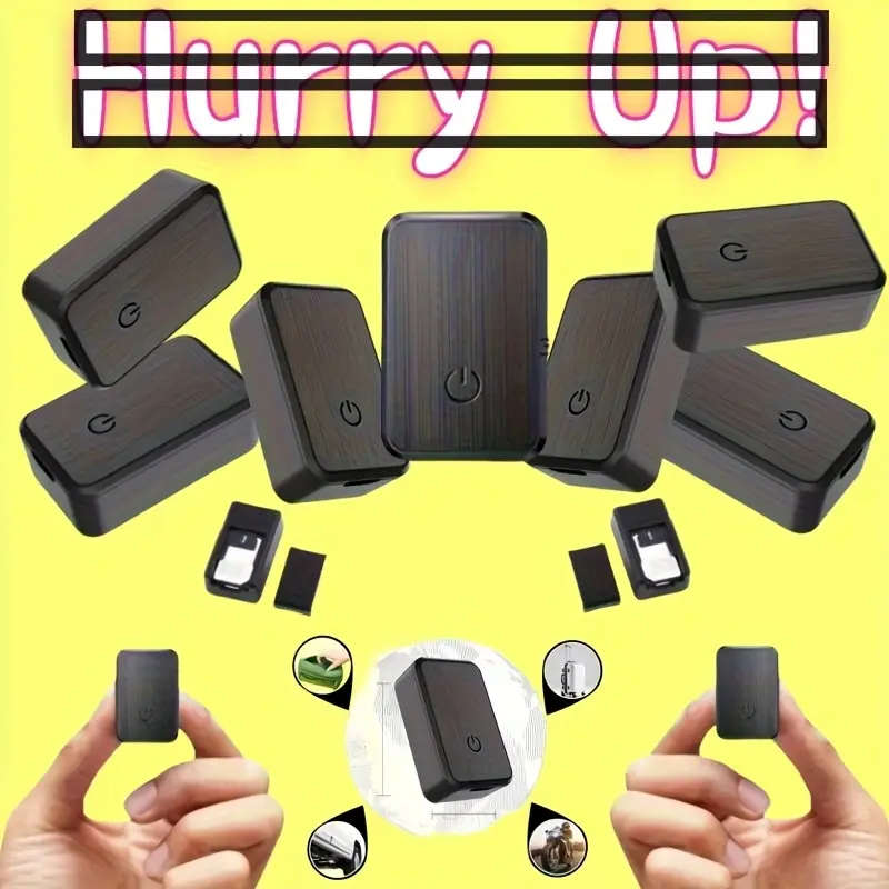 1pc Accessory Portable Real-Time Vehicle Tracking System USB Charging 6V Operating Voltage ABS