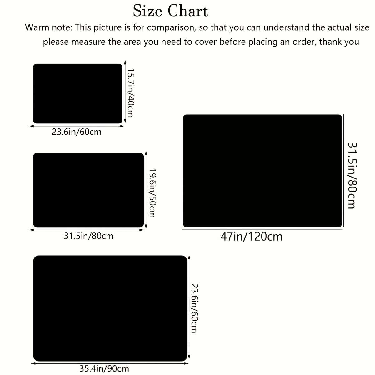 1Pc 15.9x23.8inch 40x60cm Floor Mat