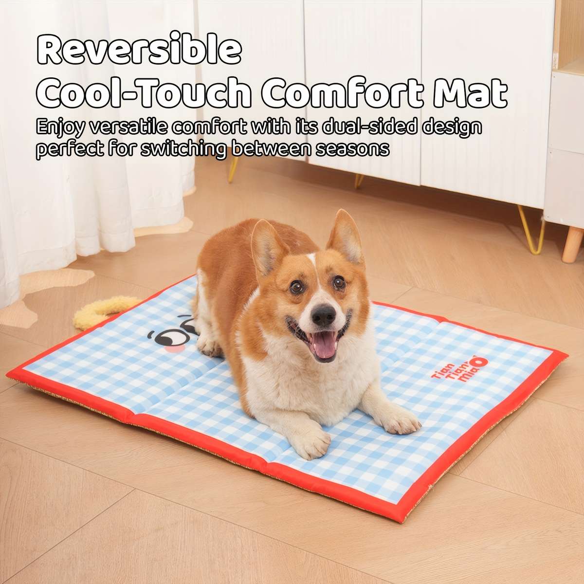 Cartoon Blue Cooling Pad