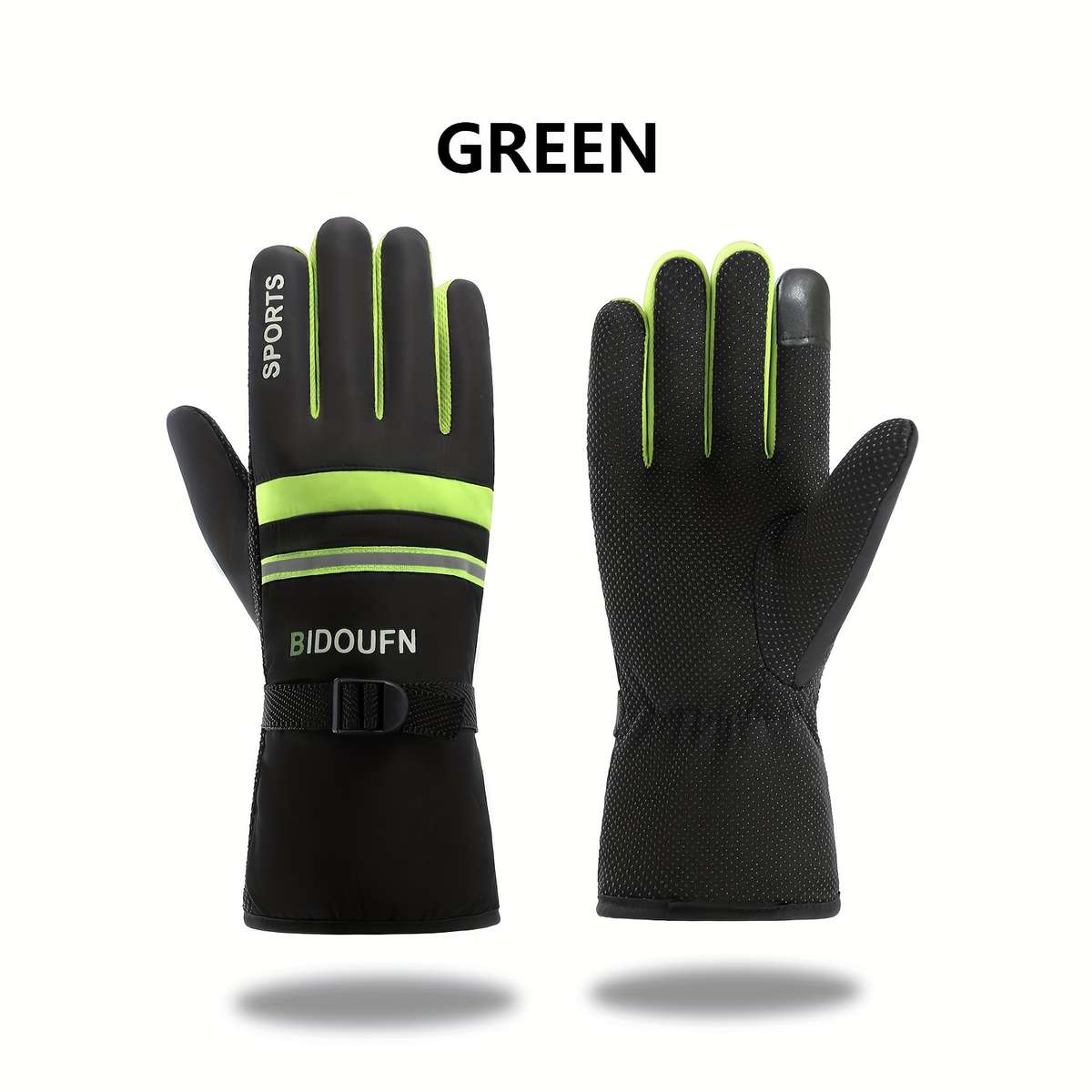 1 Pair Blue Warm Gloves