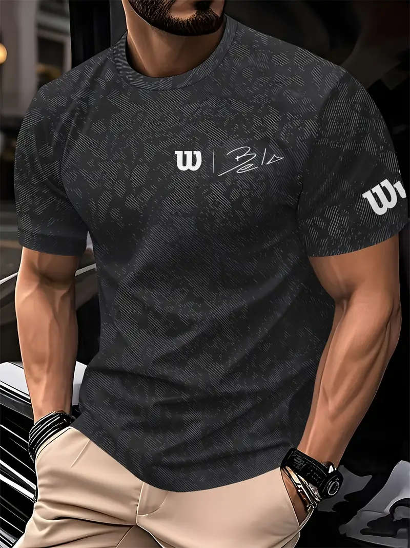 Men's T-Shirt Short Sleeve, Crew Neck