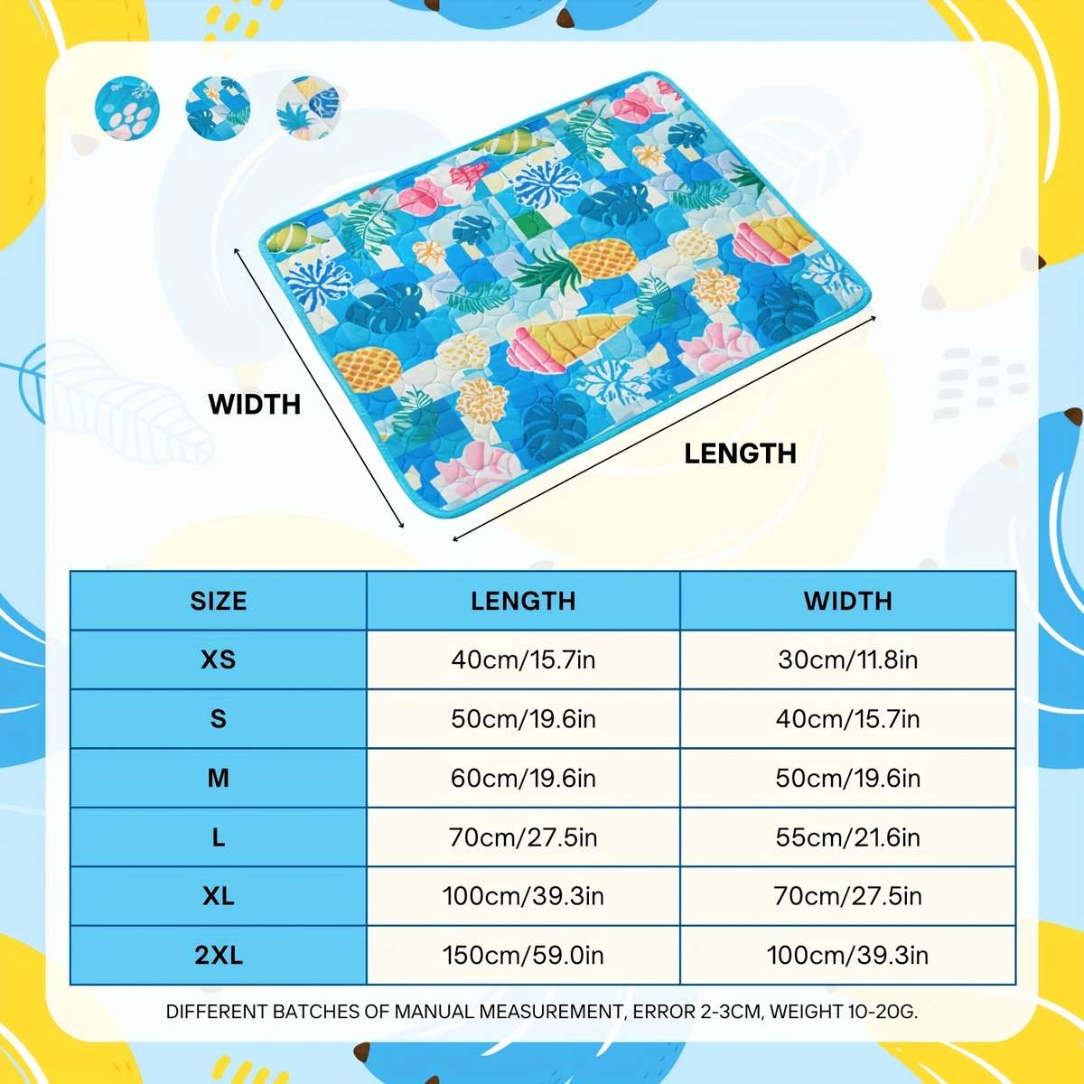 Blue Rainforest Cooling Pad