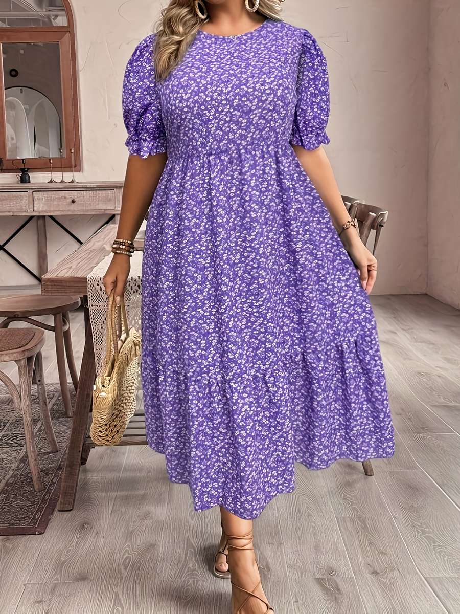 Women S Dress Color Purple Size 5Xl