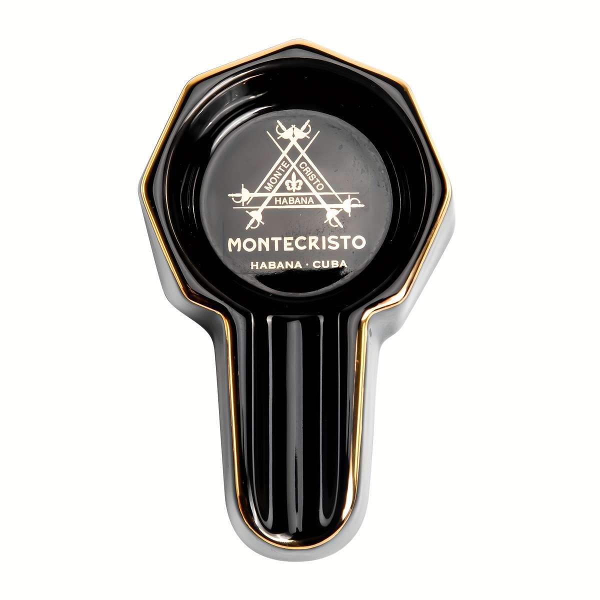 1pc Cohiba Portable Ceramic Cigar Ashtray Creative Irregular Design Non-Electric Smoke Accessory