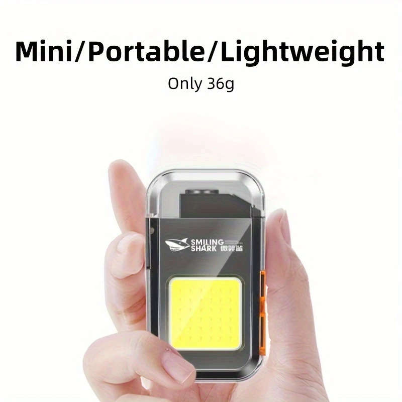 1pc Rechargeable LED Flashlight Windproof Lighter Combo USB Type-C 350-500 Lumens Portable Mini Work