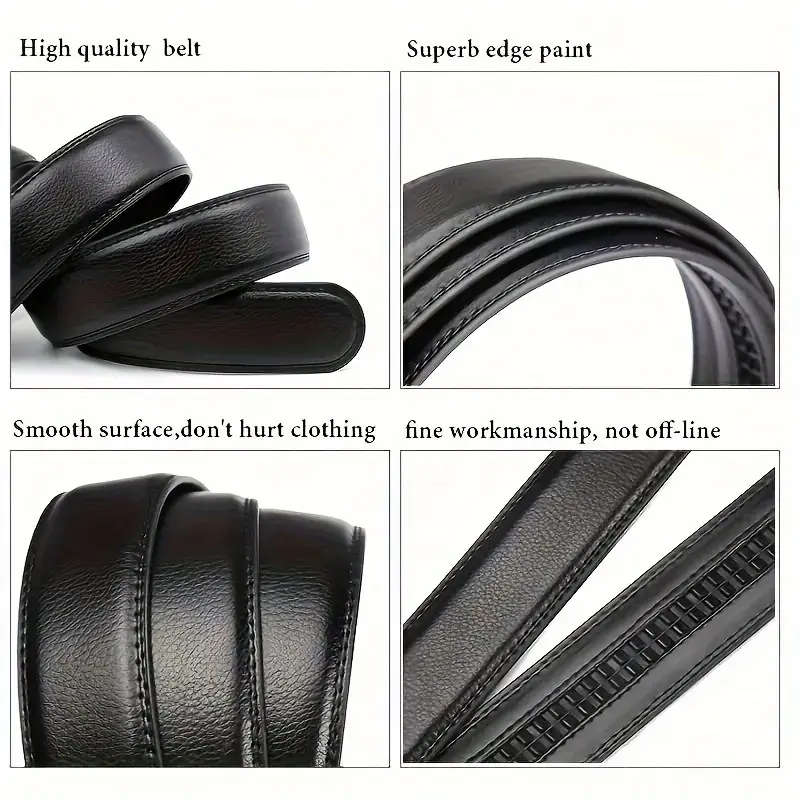 Men's Fully Equipped Automatic Buckle Belt 130cm