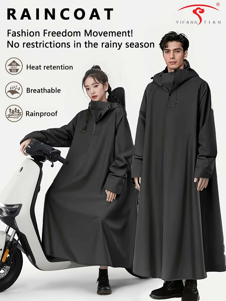 Raincoat Black Size Uk S