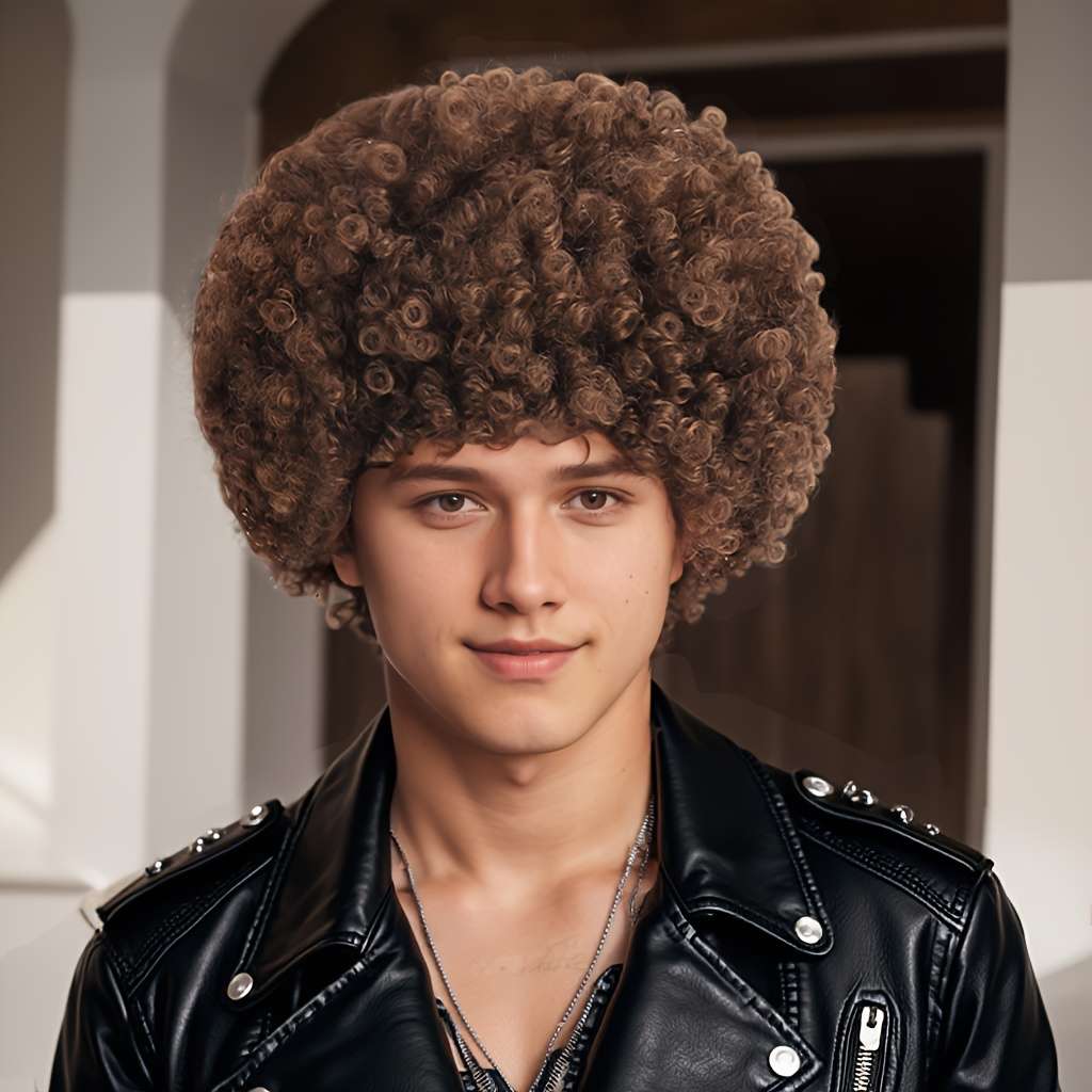 1Pc Brown 2 Fashion Design Wig