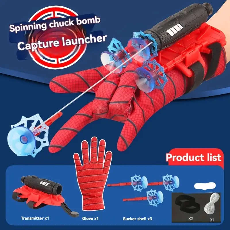 Spider Web Shooting Launcher Glove Set Children's toys