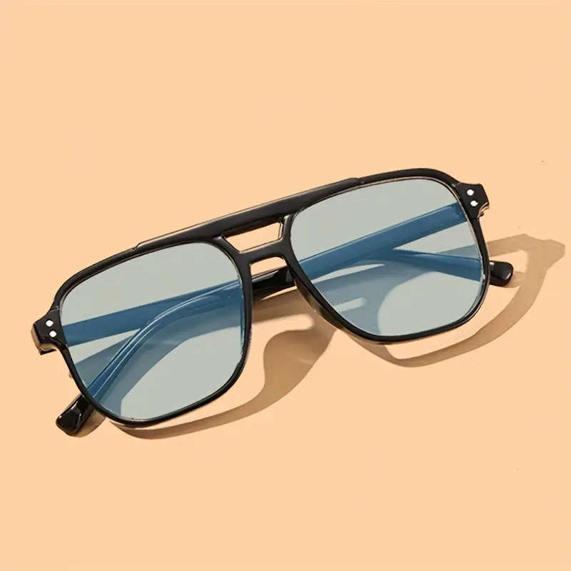 3 Pairs of fashionable retro rectangular frame Sunglasses