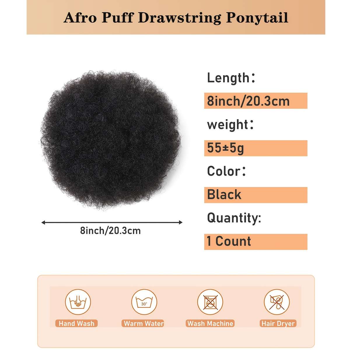 1Pc Tbug 20.32cm Fashion Design Wig