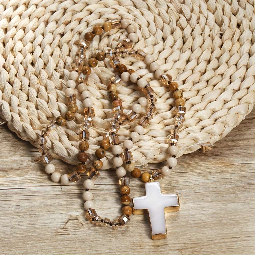 1 Piece Beige Jesus Theme Pendant