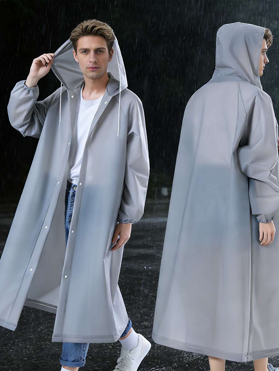 Raincoat Grey Size Asian Onesize