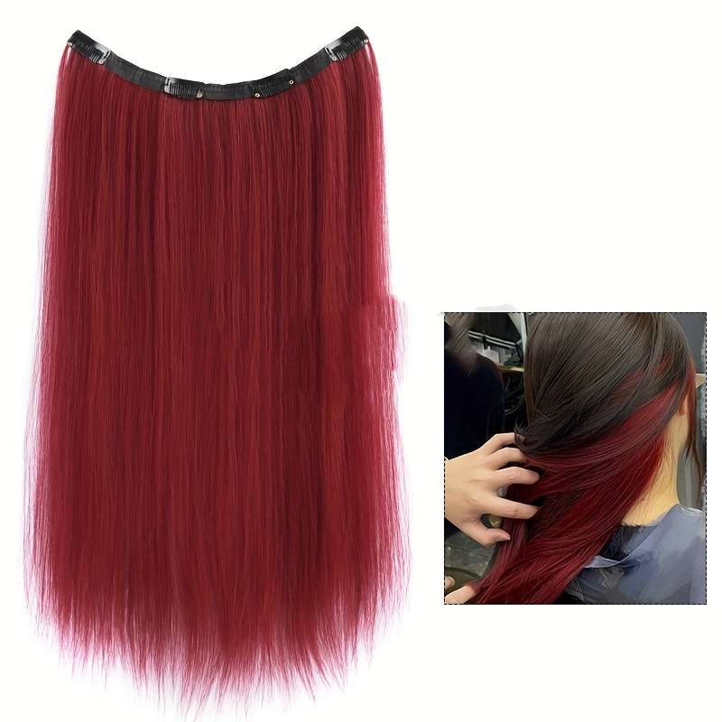 1Pc Raspberry Red 55.88cm Fashion Design Wig