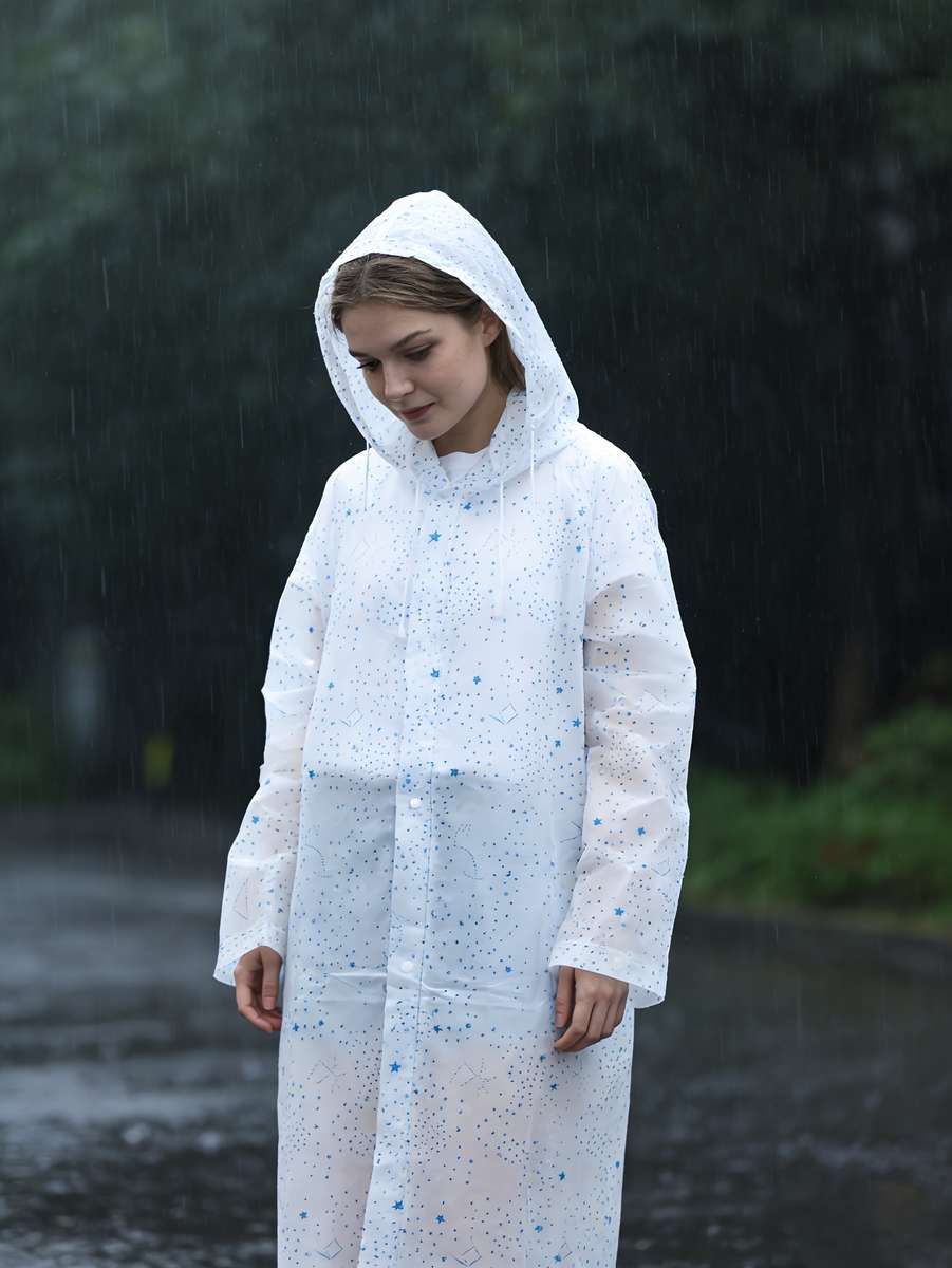 Raincoat White Size Asian Onesize