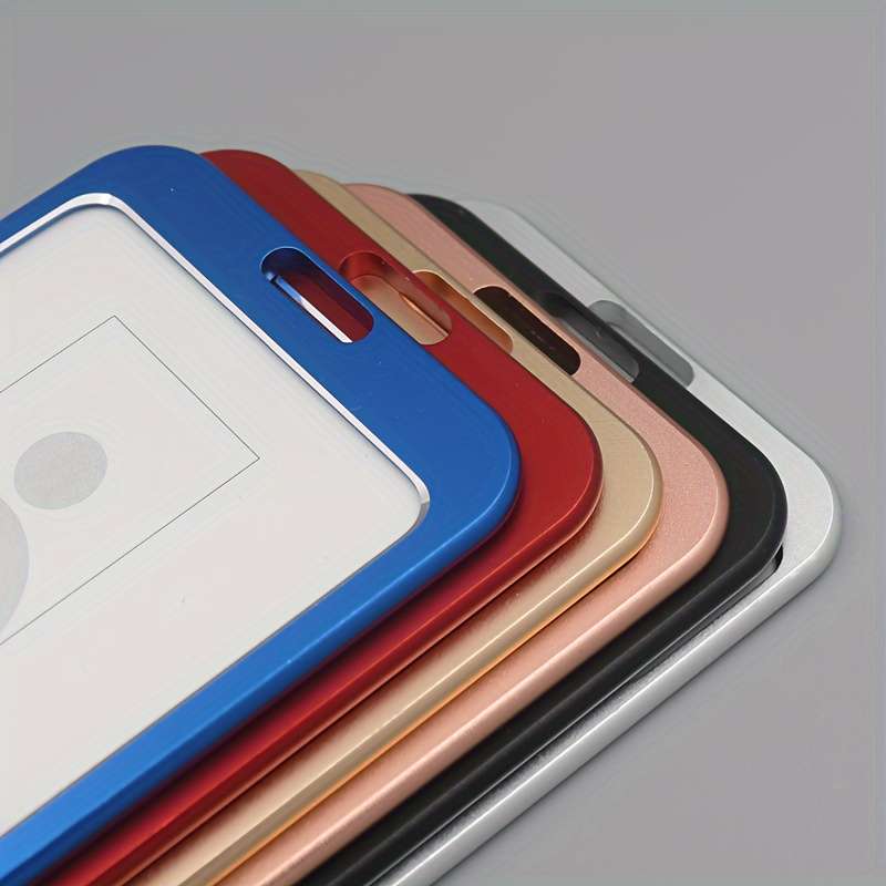 A Vertical Aluminum Card Holder In Golden Color Suitable