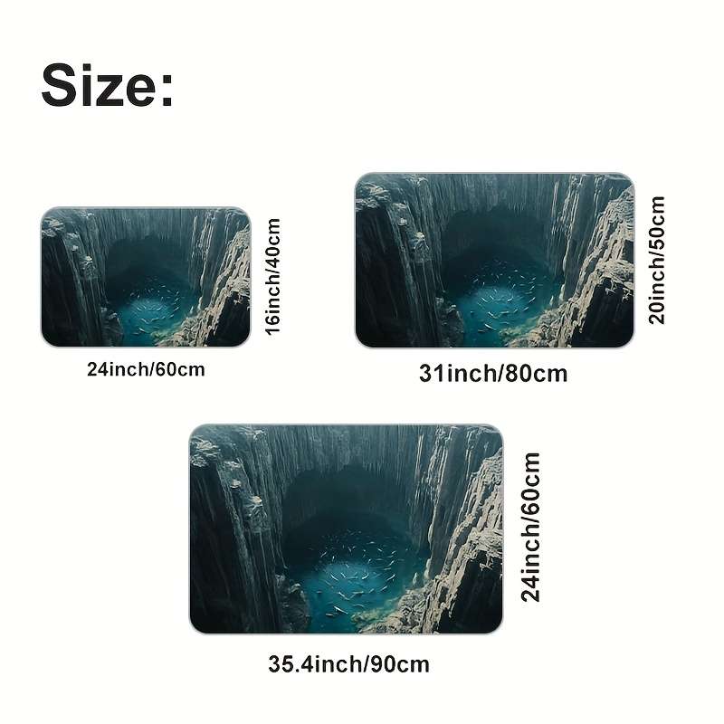 1Pc 50x80cm Floor Mat