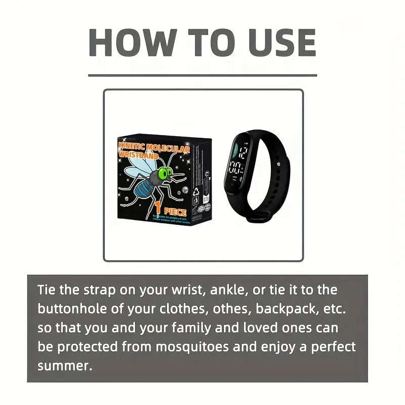 Electronic Mosquito-Repelling Wristband