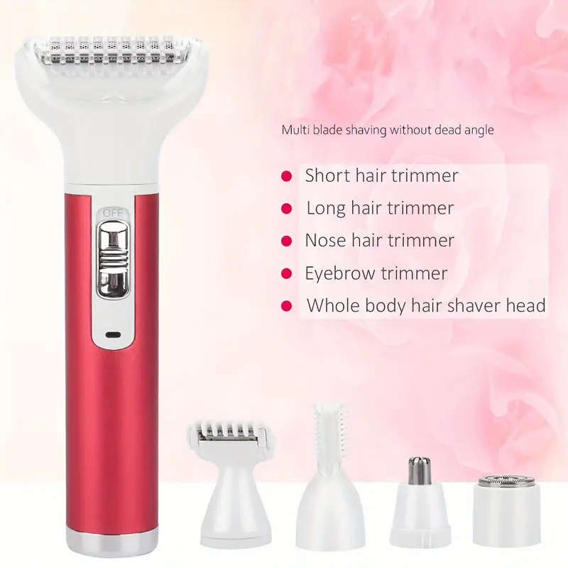 Alanes Painless 5 in 1 USB Rechargeable Electric Shaver Hair Remover