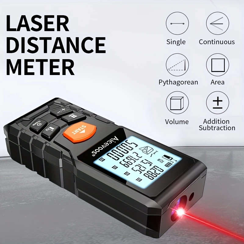 1pc High Accuracy Laser Distance Meter 120m Electronic Ruler Laser Measure Battery Power