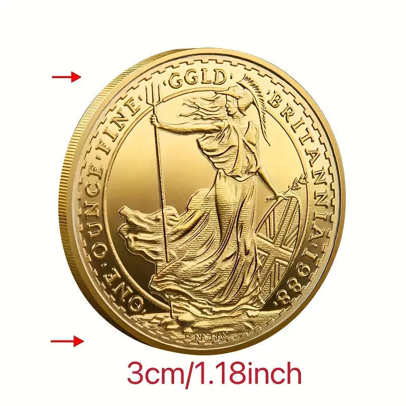 1988 BRITANNIA 4cm Replica Coin