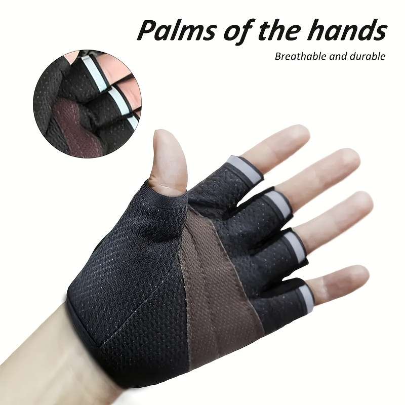 1 Pair Blue Outdoor Sports Gloves