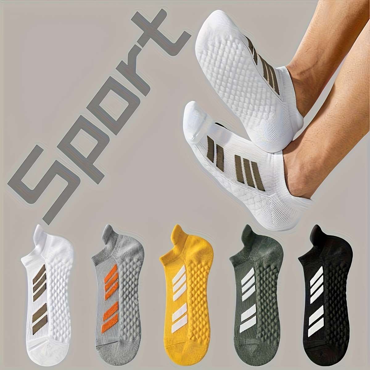 5 Pairs Mixed Color One Size High Elastic Socks