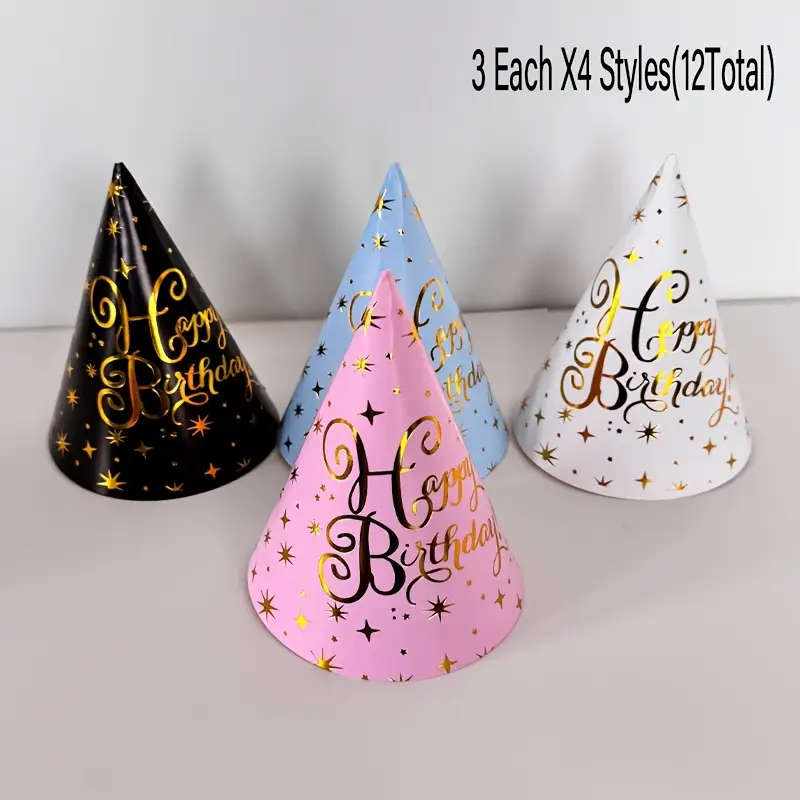 12 Birthday Hats