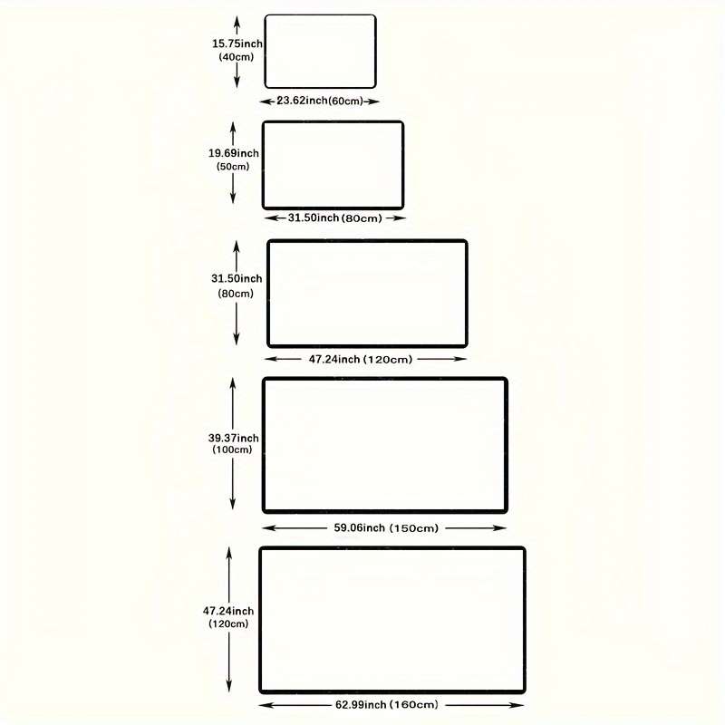 1Pc 15.7x23.6inch 40x60cm Floor Mat