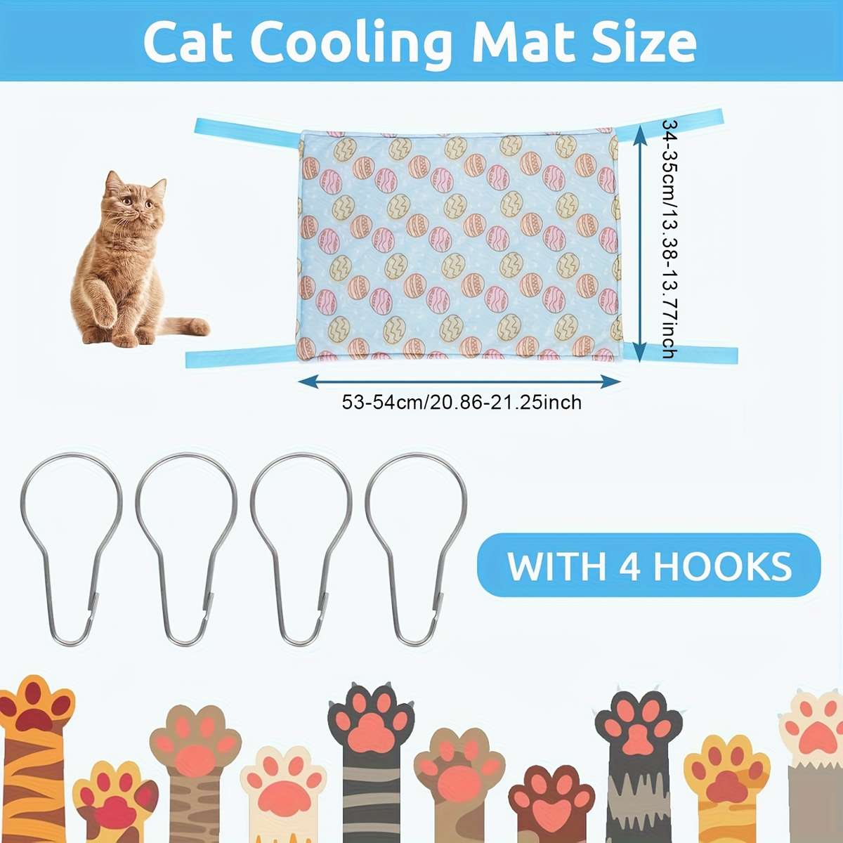 Light Blue Cooling Pad 49x34cm