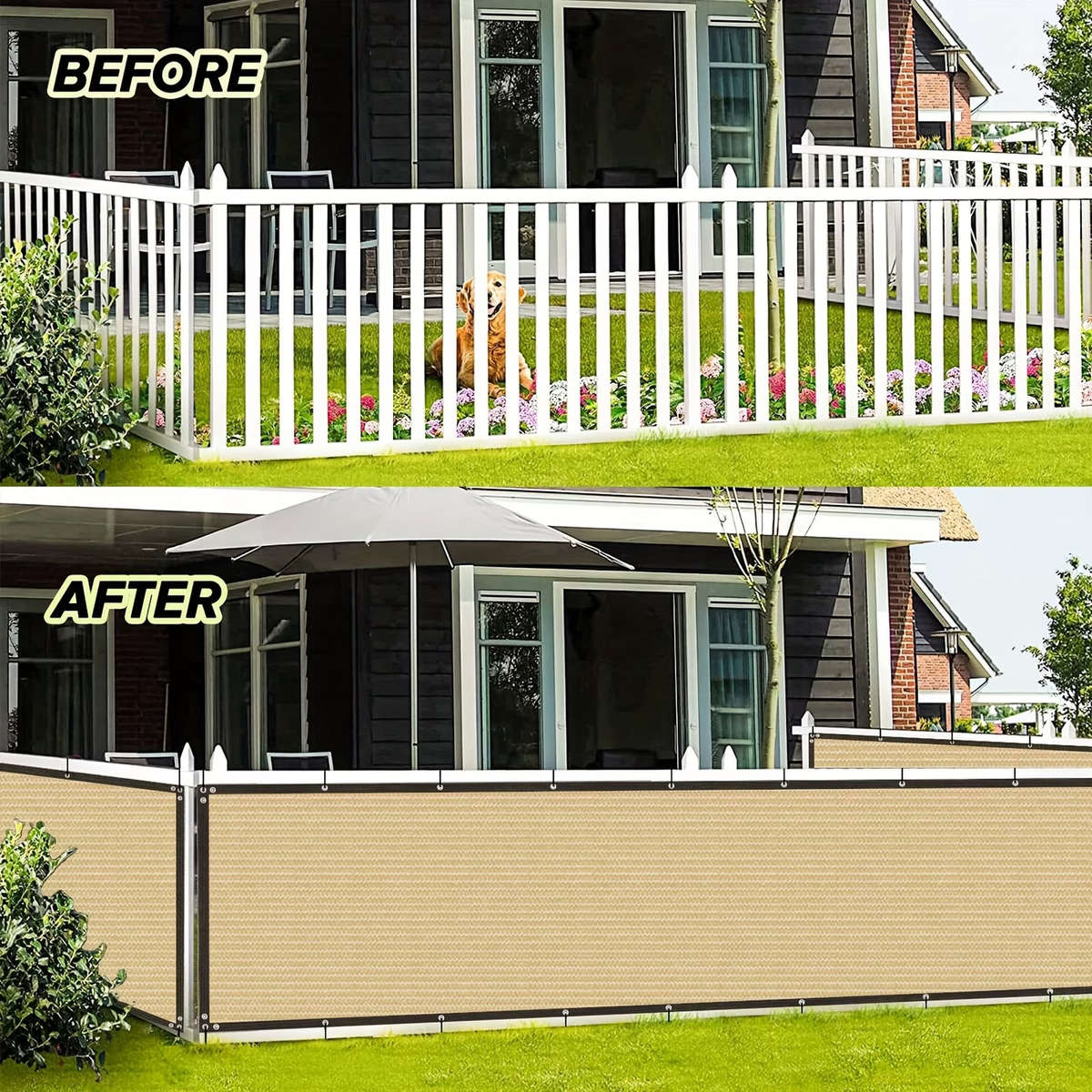 Heavy-Duty Privacy Fence Screen 1 piece