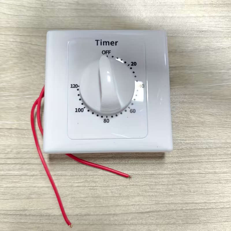 Digital Countdown Timer Switch Wall Mount Power Control Socket 120 Minutes