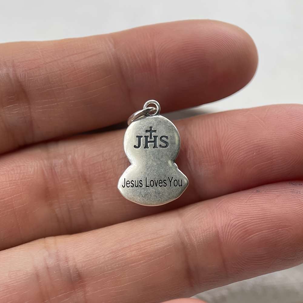 1 Piece Religious figure Loves You Jesus Theme Pendant