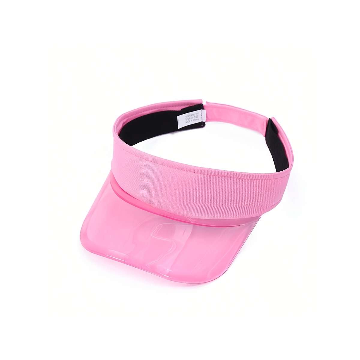 Y2K Style Clear Brim Bucket Hat Lightweight Polyester Adjustable Strap Ideal