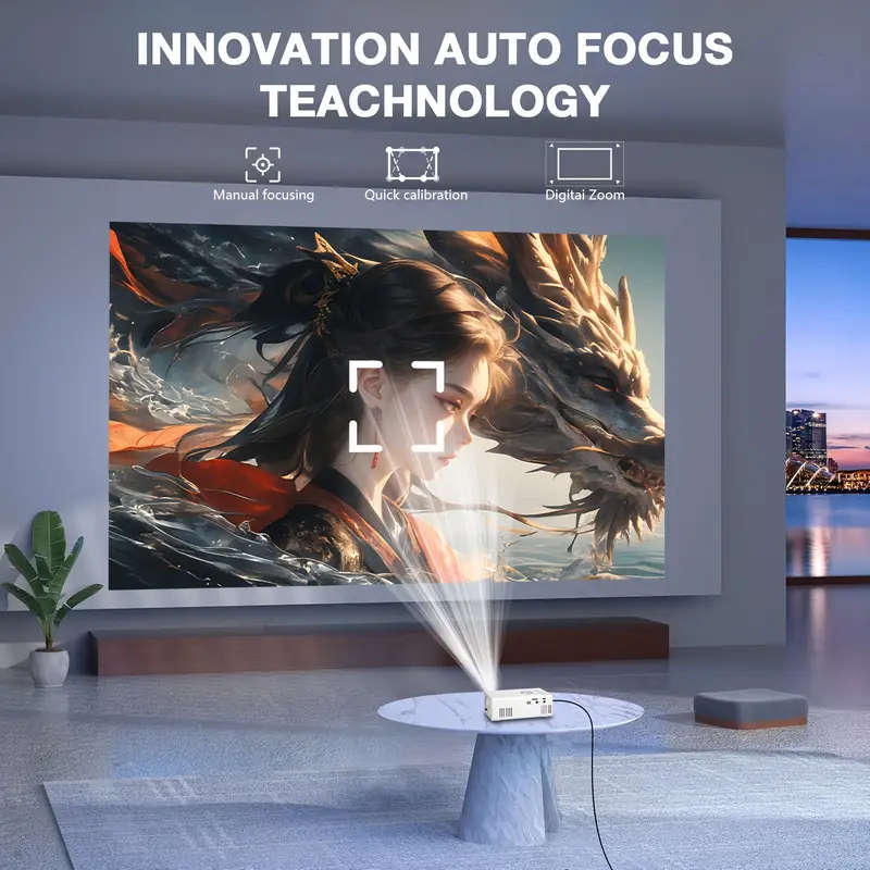 Portable Mini Projector with LED Light