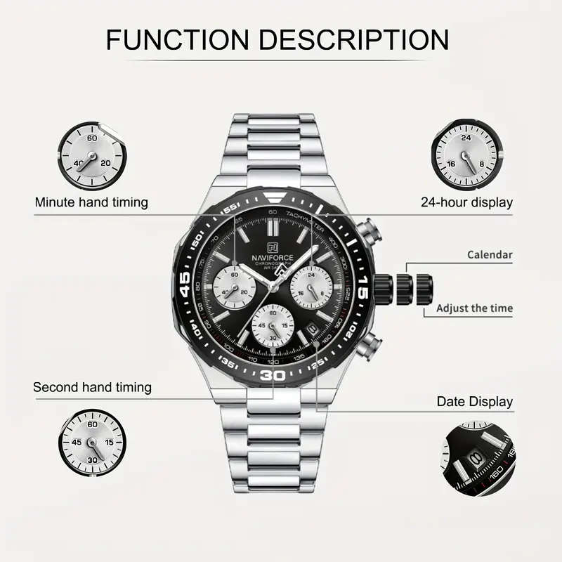 Naviforce Luxuary Gents Business Chronograph Watch