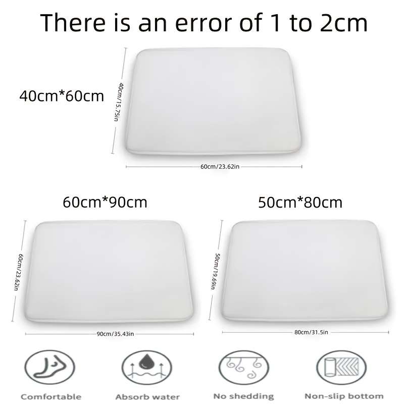 1Pc 60.96X40.64cm Floor Mat