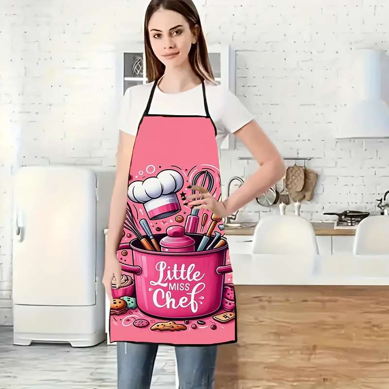 1pc One pack of cup kitchen utensils chef hat polyester apron dining decoration kitchen apron su