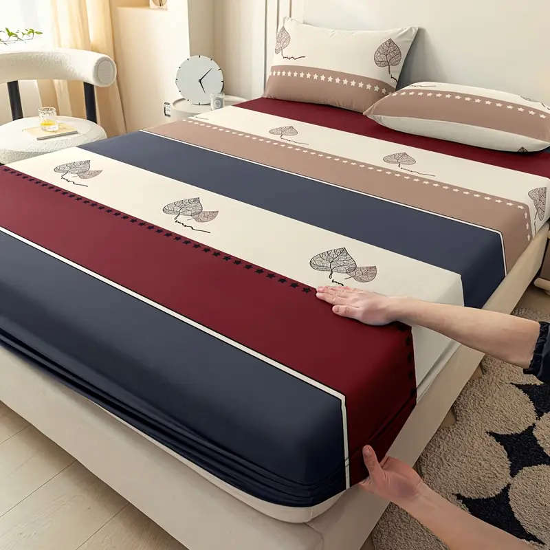 3-Piece Colorful Striped Bedding Set 180cm*200cm