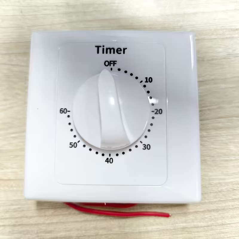 Digital Countdown Timer Switch Wall Mount Power Control Socket 60 Minutes