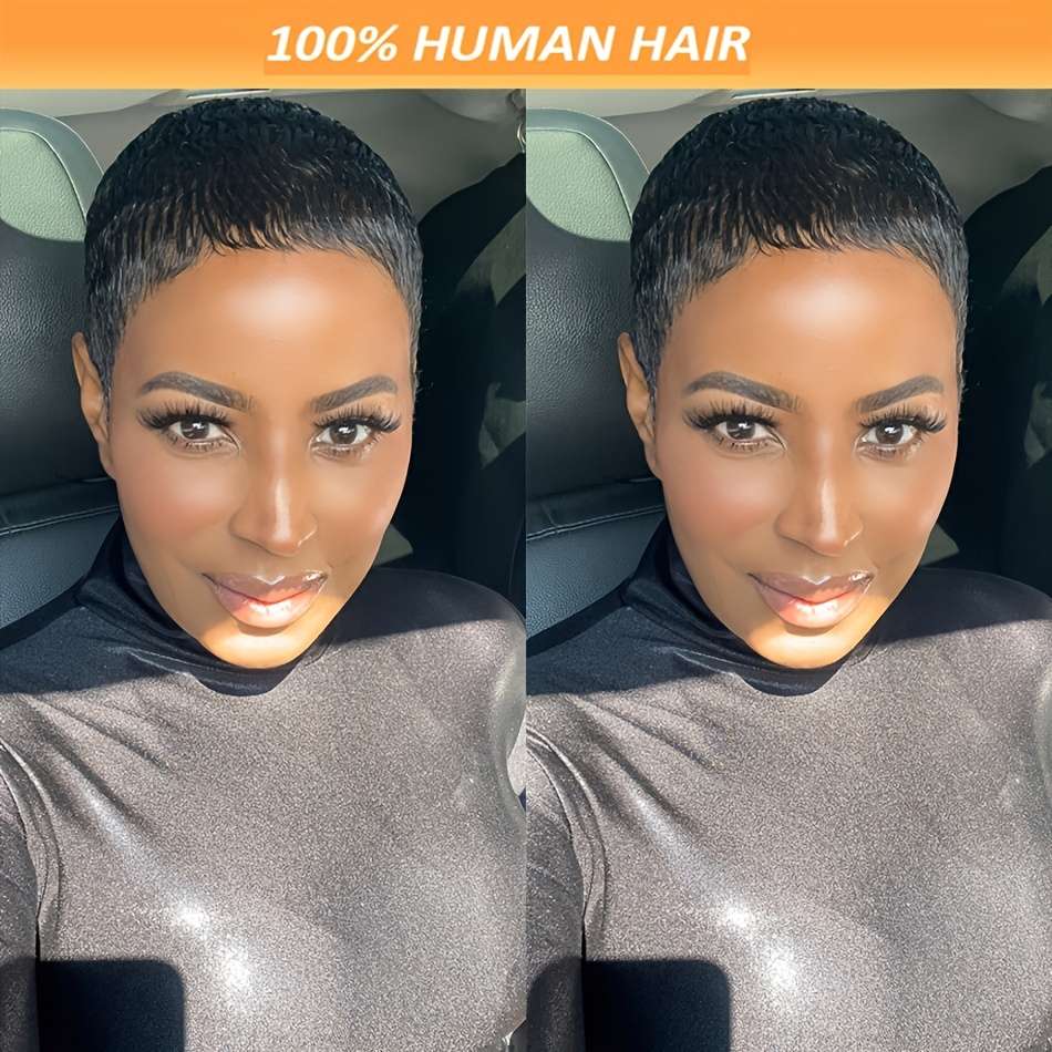 1Pc Black 10.16cm Fashion Design Wig